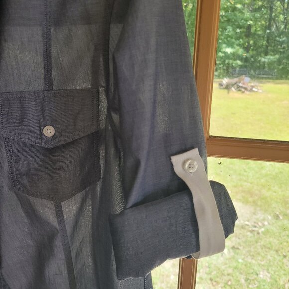 Chambray light weight blouse - Picture 2 of 5